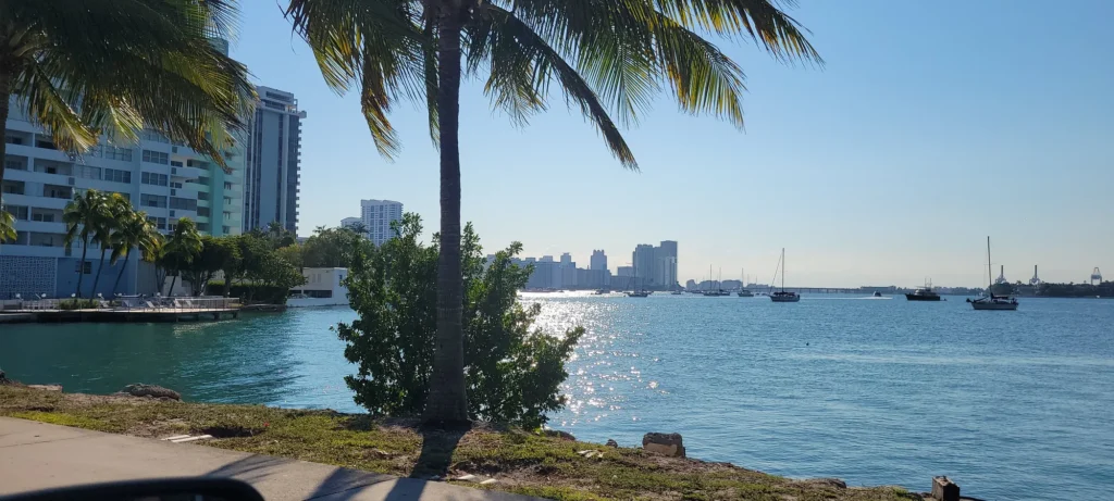 Miami Biscayne Bay skyline